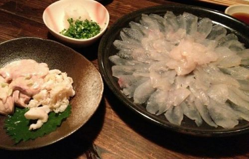 日生産 肝パンカワハギ 海鮮料理 磯 岡山と兵庫の県境の日生町にある いそ 海外 国内からのツアー観光に人気です